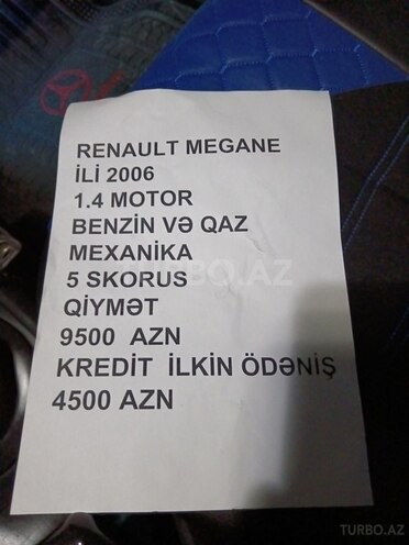 Renault Megane 2006, 38,600 km - 1.4 l - Bakı