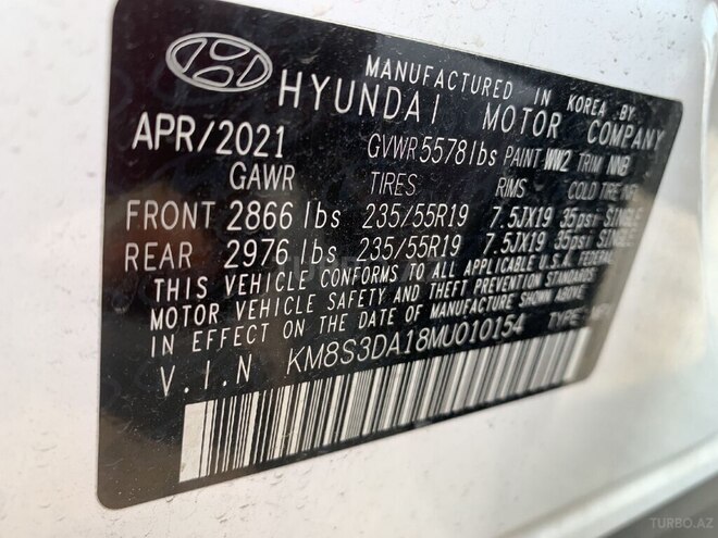Hyundai Santa Fe 2021, 67,592 km - 1.6 л - Bakı