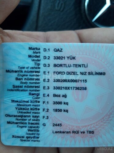GAZ 33021 1999, 320,000 km - 2.5 л - Cəlilabad