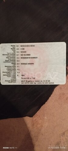 Mercedes C 200 1996, 170,000 km - 2.0 л - Bakı
