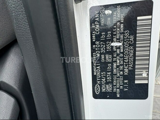 Hyundai Accent 2016, 94,000 km - 1.6 l - Zaqatala