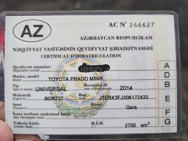Toyota Prado 2014, 37,000 km - 2.7 л - Bakı