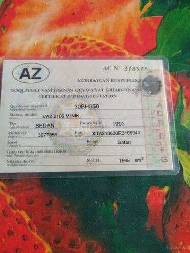 LADA (VAZ) 2106 1993, 19,630 km - 1.5 л - İmişli