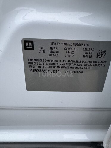 Chevrolet Cruze 2012, 241,000 km - 1.4 l - Gəncə