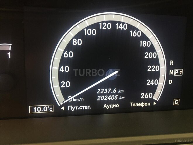 Mercedes S 500 4MATIC 2010, 202,405 km - 5.5 l - Bakı