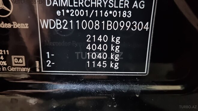 Mercedes E 220 2006, 201,637 km - 2.2 l - Bakı