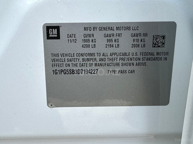 Chevrolet Cruze 2013, 18,952 km - 1.4 l - Bakı