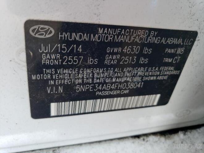 Hyundai Sonata 2015, 166,000 km - 2.0 л - Bakı