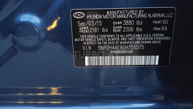 Hyundai Elantra 2015, 128,000 km - 1.8 l - Bakı