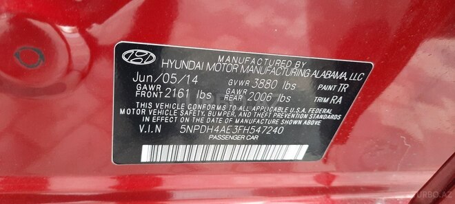 Hyundai Elantra 2014, 118,000 km - 1.8 l - Bakı