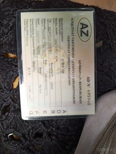 GAZ 33021 2000, 82,754 km - 2.4 l - Bakı
