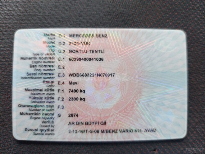 Mercedes 612 D 1997, 468,700 km - 2.9 л - Bakı