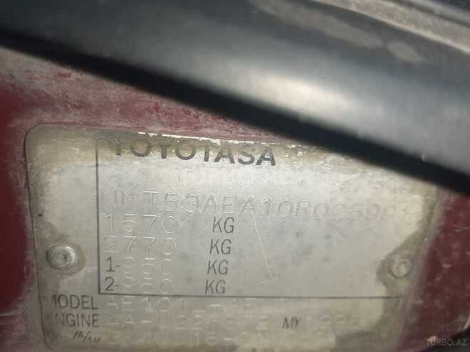 Toyota Corolla 1996, 554,282 km - 1.6 l - Bakı