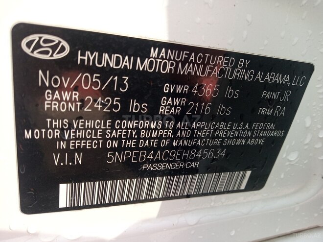 Hyundai Sonata 2013, 107,512 km - 2.4 л - Şəki