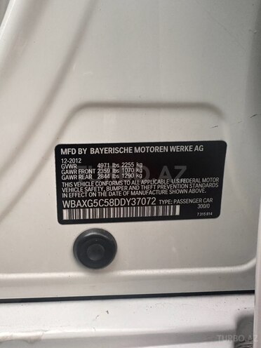BMW 528 2013, 150,000 km - 2.0 l - Gəncə