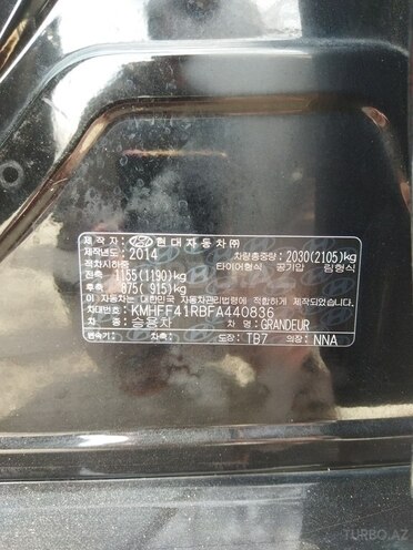 Hyundai Grandeur 2014, 115,000 km - 2.2 l - Bakı