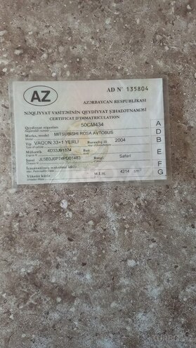 Mitsubishi Rosa 2004, 800,000 km - 4.0 л - Sumqayıt
