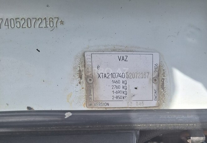 LADA (VAZ) 2107 2004, 48,346 km - 1.6 l - Yevlax