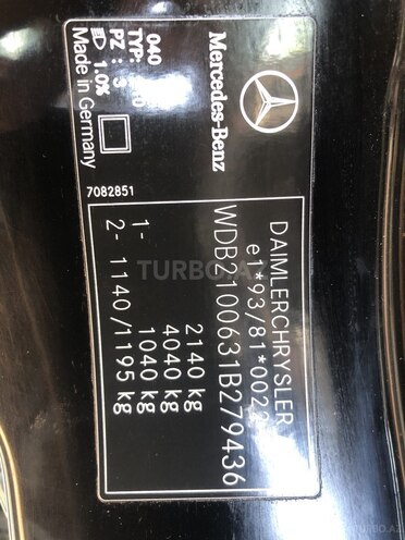 Mercedes E 280 2000, 290,530 km - 2.8 l - Salyan
