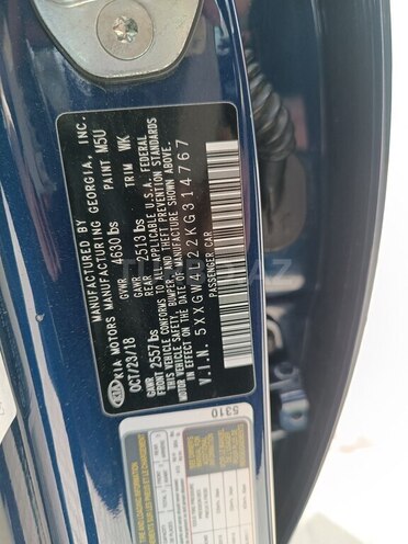 Kia Optima 2018, 158,220 km - 2.0 l - Bakı