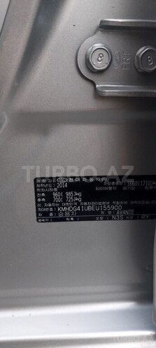 Hyundai Avante 2014, 65,700 km - 1.6 л - Bakı