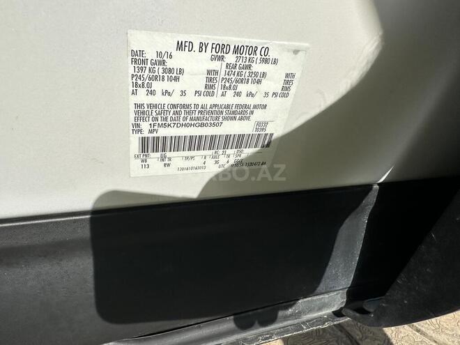 Ford Explorer 2016, 195,000 km - 2.3 л - Bakı