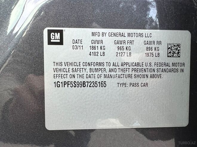 Chevrolet Cruze 2011, 283,245 km - 1.4 l - Sumqayıt
