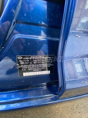 Hyundai Sonata 2016, 177,028 km - 1.6 l - Bakı