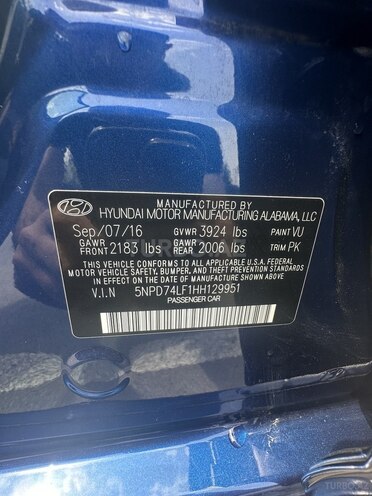 Hyundai Elantra 2016, 105,800 km - 2.0 l - Bakı
