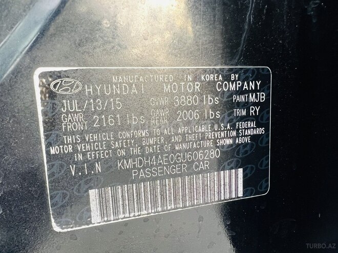 Hyundai Elantra 2015, 141,000 km - 1.8 л - Bakı