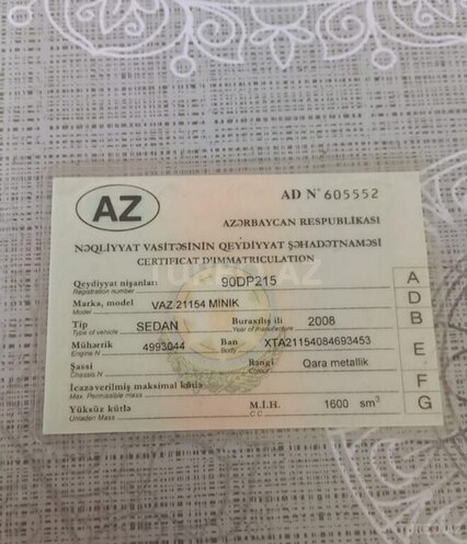 LADA (VAZ) 2115 2008, 347,852 km - 1.6 l - Zərdab