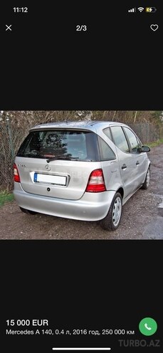 Mercedes A 140 2000, 5,522,855 km - 0.3 l - Bakı