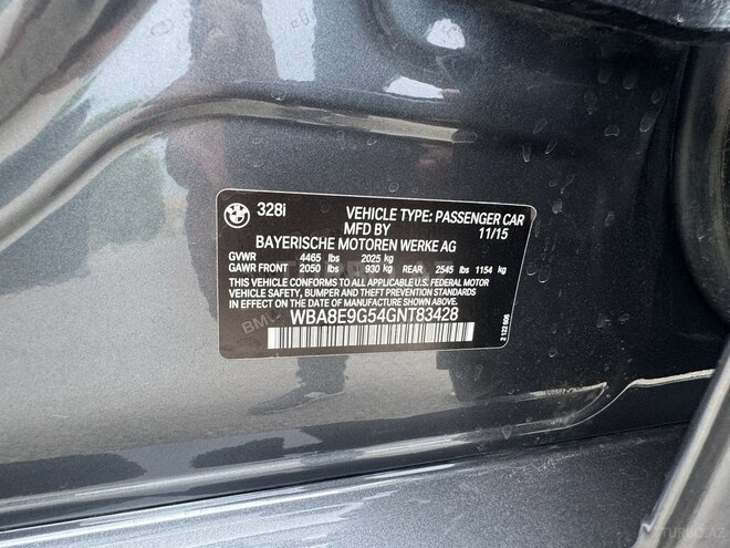 BMW 328 2015, 138,000 km - 2.0 l - Bakı