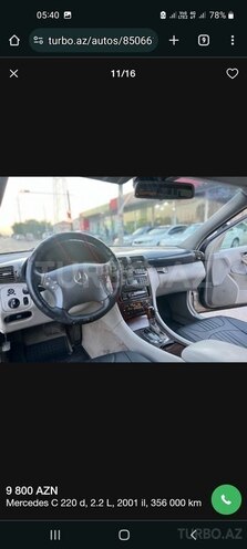 Mercedes C 220 2001, 325,000 km - 2.2 л - Sumqayıt