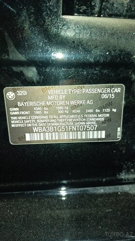 BMW 320 2015, 135,000 km - 2.0 l - Bakı