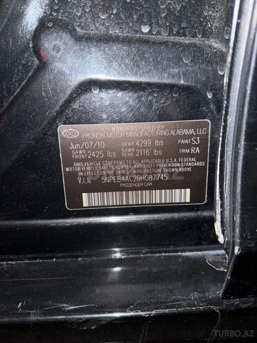Hyundai Sonata 2010, 204,226 km - 2.4 l - Bakı