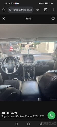Toyota Land Cruiser Prado 2012, 165,500 km - 2.7 l - Bakı