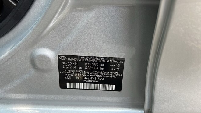 Hyundai Elantra 2014, 91,508 km - 1.8 l - Bakı