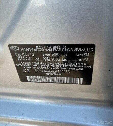 Hyundai Elantra 2014, 134,000 km - 1.8 l - Gəncə