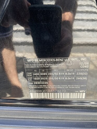 Mercedes ML 350 4MATIC 2009, 235,000 km - 3.5 l - Bakı