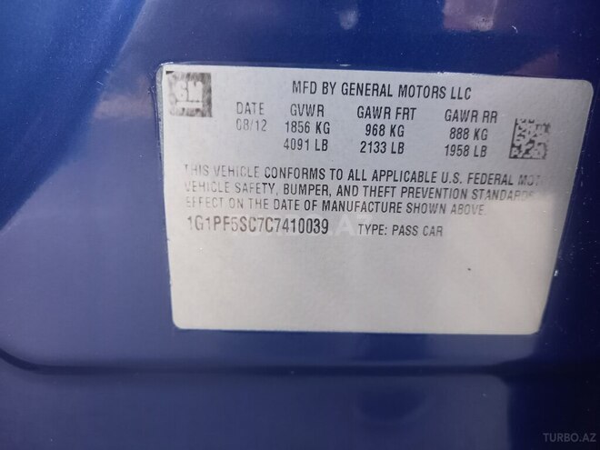 Chevrolet Cruze 2012, 171,000 km - 1.4 l - Gəncə