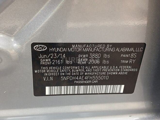 Hyundai Elantra 2015, 119,000 km - 1.8 l - Bakı