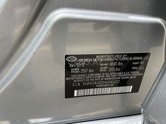 Hyundai Sonata 2017, 88,000 km - 2.0 l - Bakı