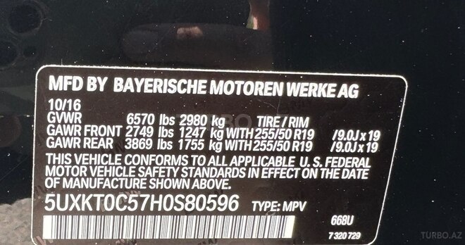 BMW X5 M 2017, 203,000 km - 2.0 l - Bakı