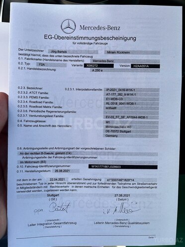 Mercedes A 250 e 2021, 81,000 km - 1.4 l - Bakı