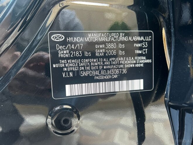 Hyundai Elantra 2018, 85,600 km - 1.6 л - Bakı