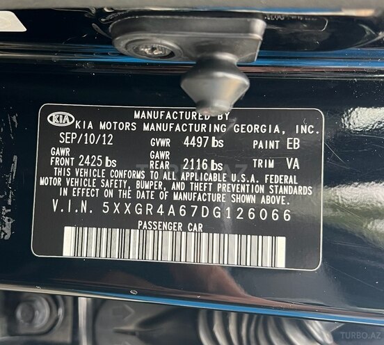 Kia Optima 2012, 230,136 km - 2.0 l - Bakı