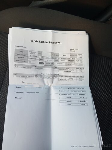 Chevrolet Aveo 2018, 86,621 km - 1.6 l - Bakı