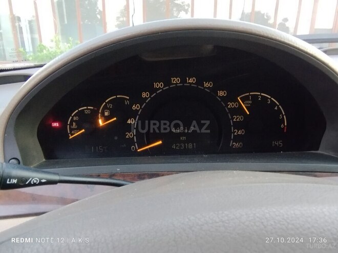 Mercedes S 320 2002, 423,181 km - 3.2 l - Bakı