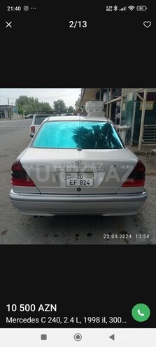 Mercedes C 240 1998, 300,000 km - 2.4 l - Mingəçevir